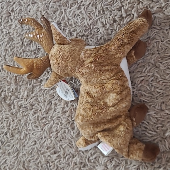 TY Beanie Baby - 2000 Roxie the Reindeer-Red Nose - Picture 8 of 8